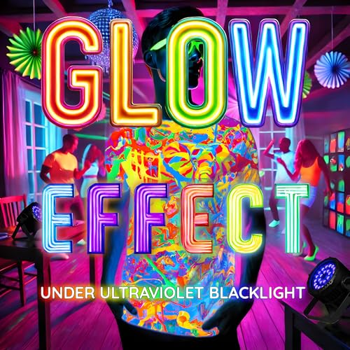 Neon UV Glow Blacklight Designed Handmade Art Shirt Printed Short Sleeve Sport Workout Exercise Boy Guy Unisex Men T-Shirt2