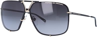 Porsche Design P8928 Sunglasses P'8928 Interchangeable Lens Iconic  Sunglasses (D Black Gold With Grey Gradient + Olive Lens Set, 67) at Amazon  Men's Clothing store