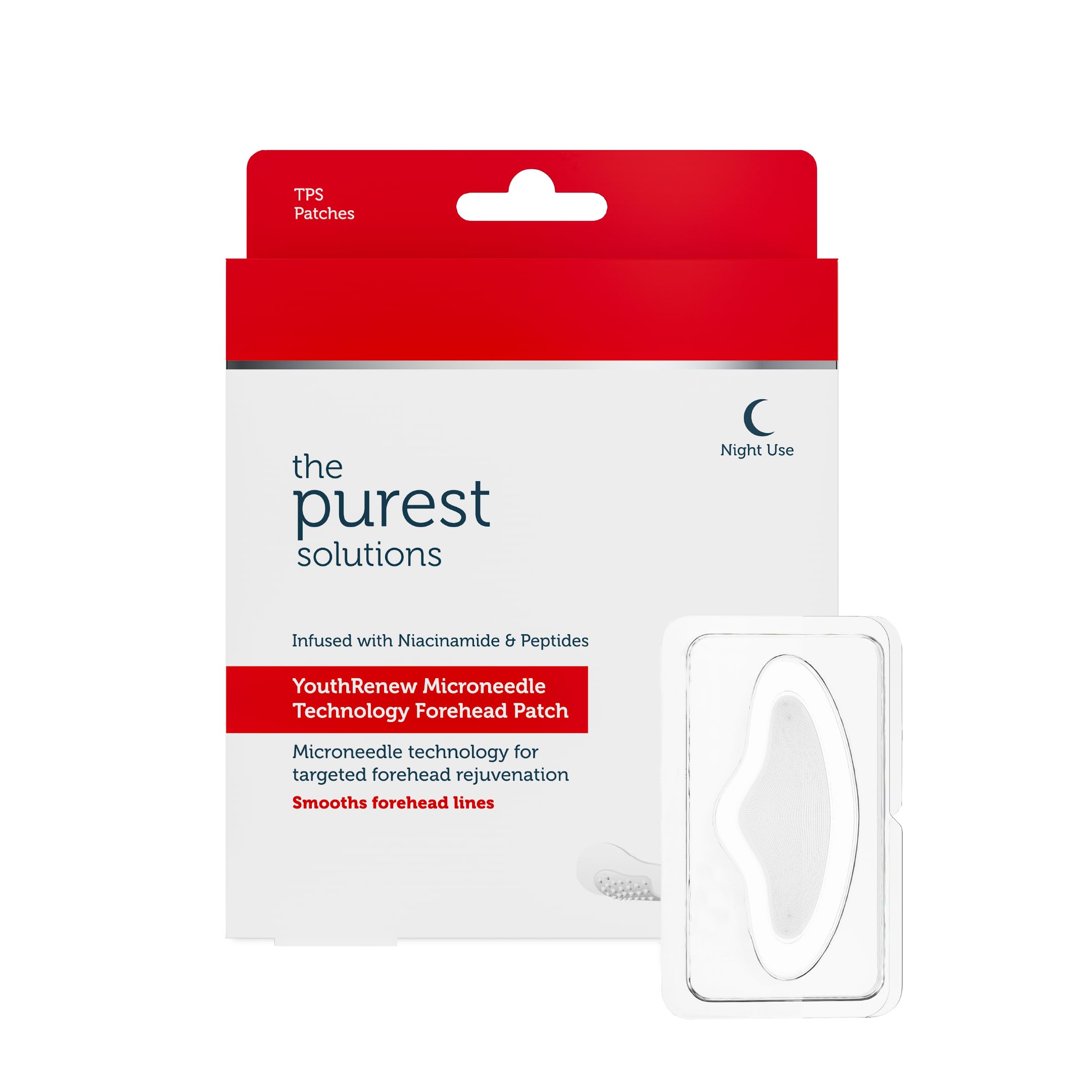 The Purest Solutions Microneedle Teknolojili İnce Çizgi Karşıtı Alın Bölgesi Patch