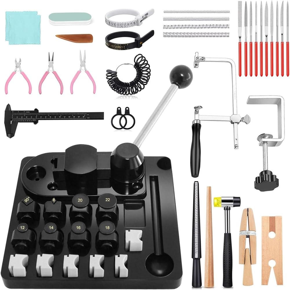 Koolenry Ring Bender,Ring Bending Tool Set for Spoon Heavy Duty Multi-Functional DIY Maker Machine