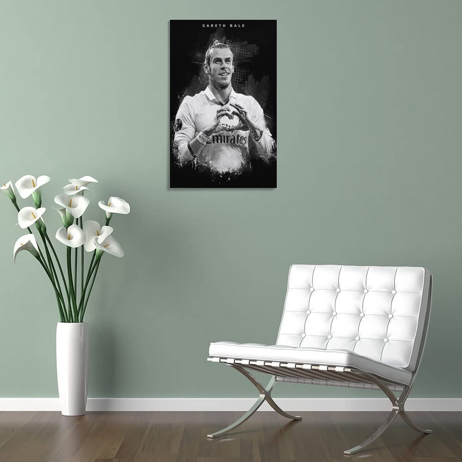 Amazon.co.jp: フットボール選手ガレス・ベイルポスターキャンバス