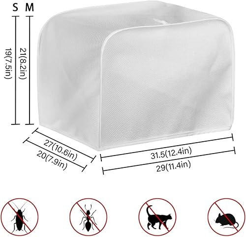 Miniatura 7 de Dreaweet Cubierta abstracta para tostadora con margaritas, protección contra el polvo, cubierta resistente a las manchas, lavable a máquina,