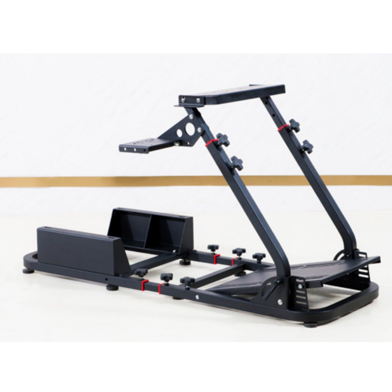 Telaio Simulatore Auto Stabile Base Volante da Corsa Compatibilità Universale Supporto Volante da Corsa per Simulazione di Guida