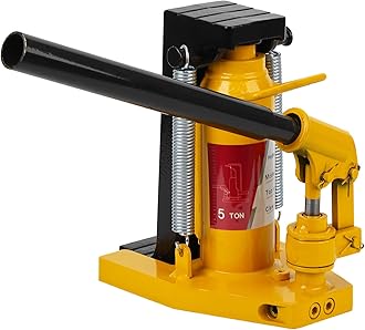 Toe Jack Lift Hydraulic Floor Jack, 2.5-5T Capacity, Manual Hand Pump, Heavy Duty Truck & Trailer Repair, Yellow