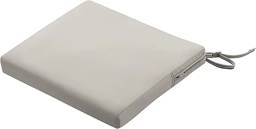 Miniatura 30 de Classic Accessories Ravenna - Cojín cuadrado para patio de 25 x 25 x 5 pulgadas, resistente al agua, con funda, para sillón de descanso, hongo