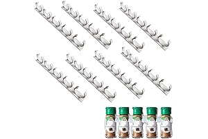 40 Spice Saver Spice Clips Hold 40 Spice Jars Bottles for Cabinet...