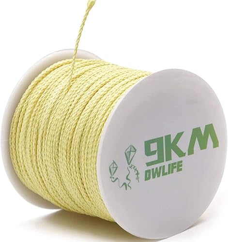 9KM DWLIFE Cordón trenzado de Kevlar, 45kg~907kg, alta resistencia a la tracción, resistente a la abrasión, retardante de llama, cuerda para