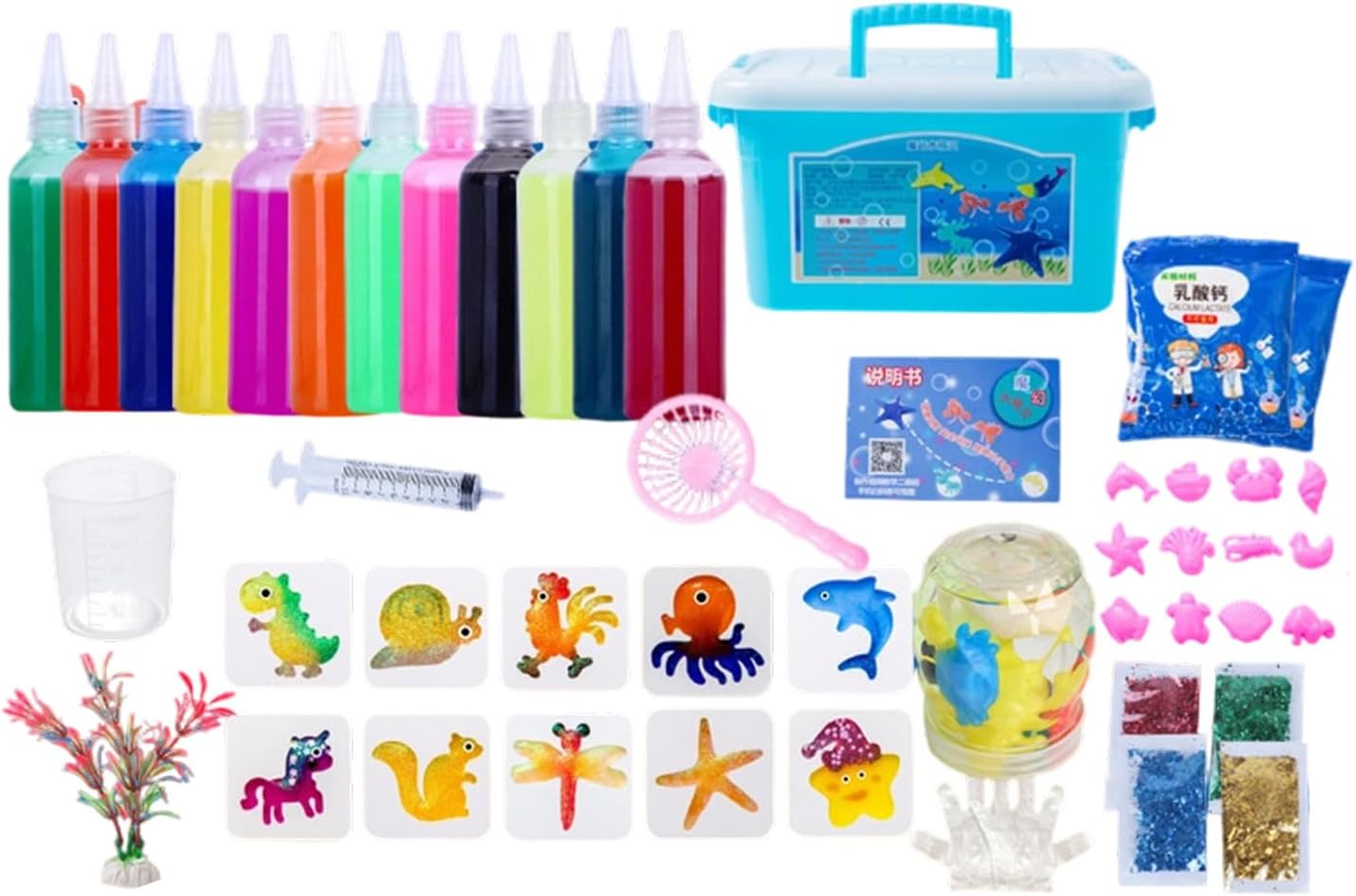 Whoasyst Interactive Craft Set for Interactive Play Toy Magicking Color Change on Water Role Play Accessories Family Game
