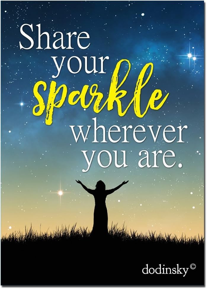 Share Your Sparkle — Inspirational and Decorative Quotable Magnet