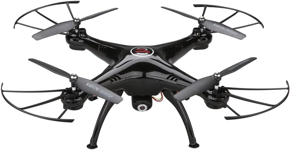 Syma X5HC RC Quadcopter Drone with 2.0MP HD Camera Barometer Altitude Hold Headless, Black