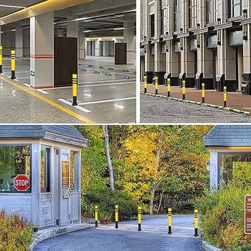 2 poteaux de sécurité robustes pour allées et parkings privés