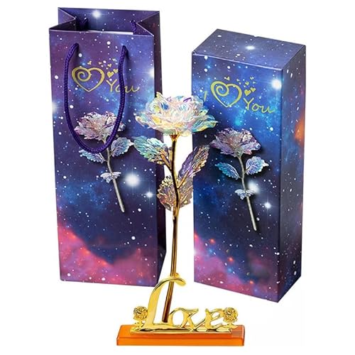 Rosas Cristalinas Com Suporte Em Formato De Coração, Perfeitas Para