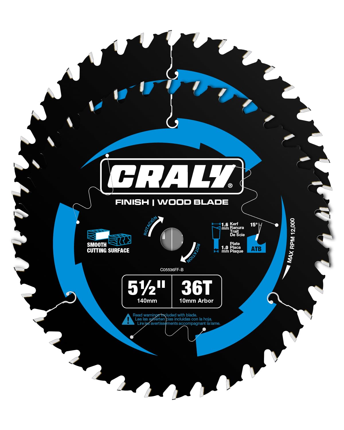 Avanti / Freud 5-1/2in 100-Tooth Plywood & OSB Finish Saw Blade – A05100X