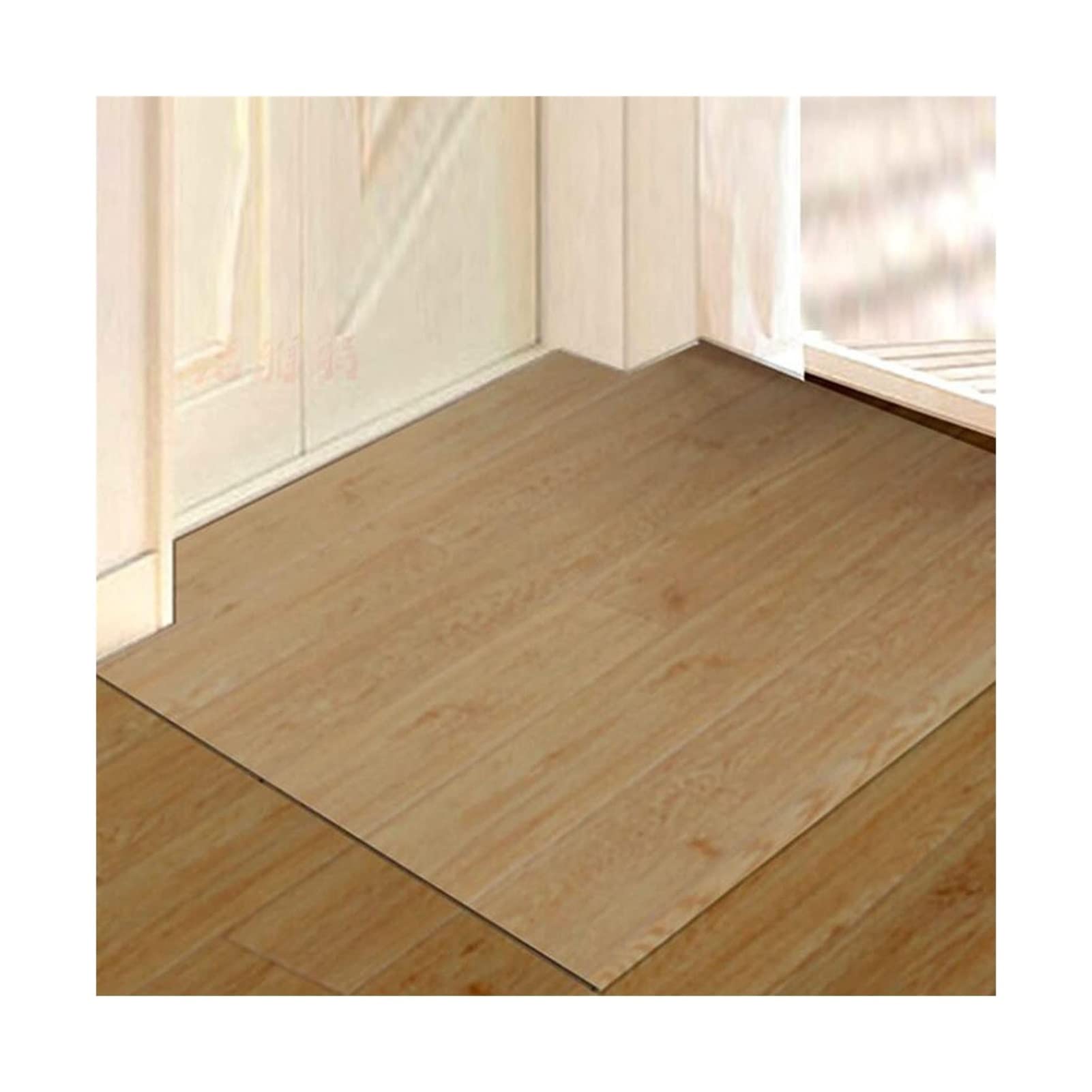 Tapis de Protection de Sol Transparent en Bois - en PVC imperméable et antidérapant - pour Tapis, sols durs,1,5 mm d'épaisseur(160x140cm)