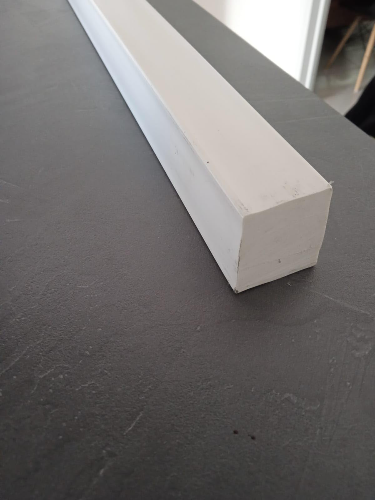 barra PVC QUADRATA BIANCA diverse misure (20x20x1000 mm)