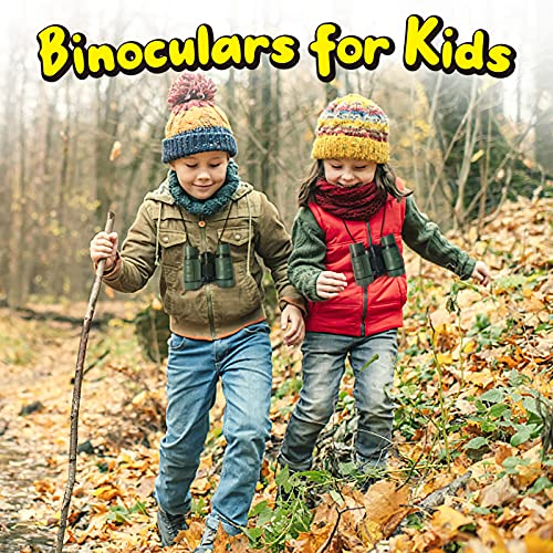 Image of ESSENSON Binoculars for Kids, Green | Toy Gift for 3-8+ Year Old Boys Girls, Telescope Outdoor Toys, Sports and Outside Play