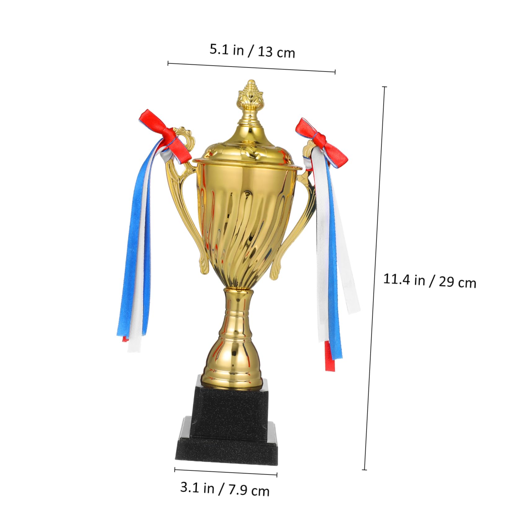 GANAZONO Elegant Metal Trophy Cup for Sports Competitions Award for First Place as and Recognition Prize Eye Catching Design for Winners