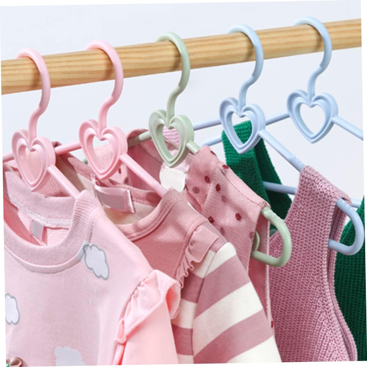 20 Pack Baby Clothes Hangers, Plastic Kids Closet Organizers