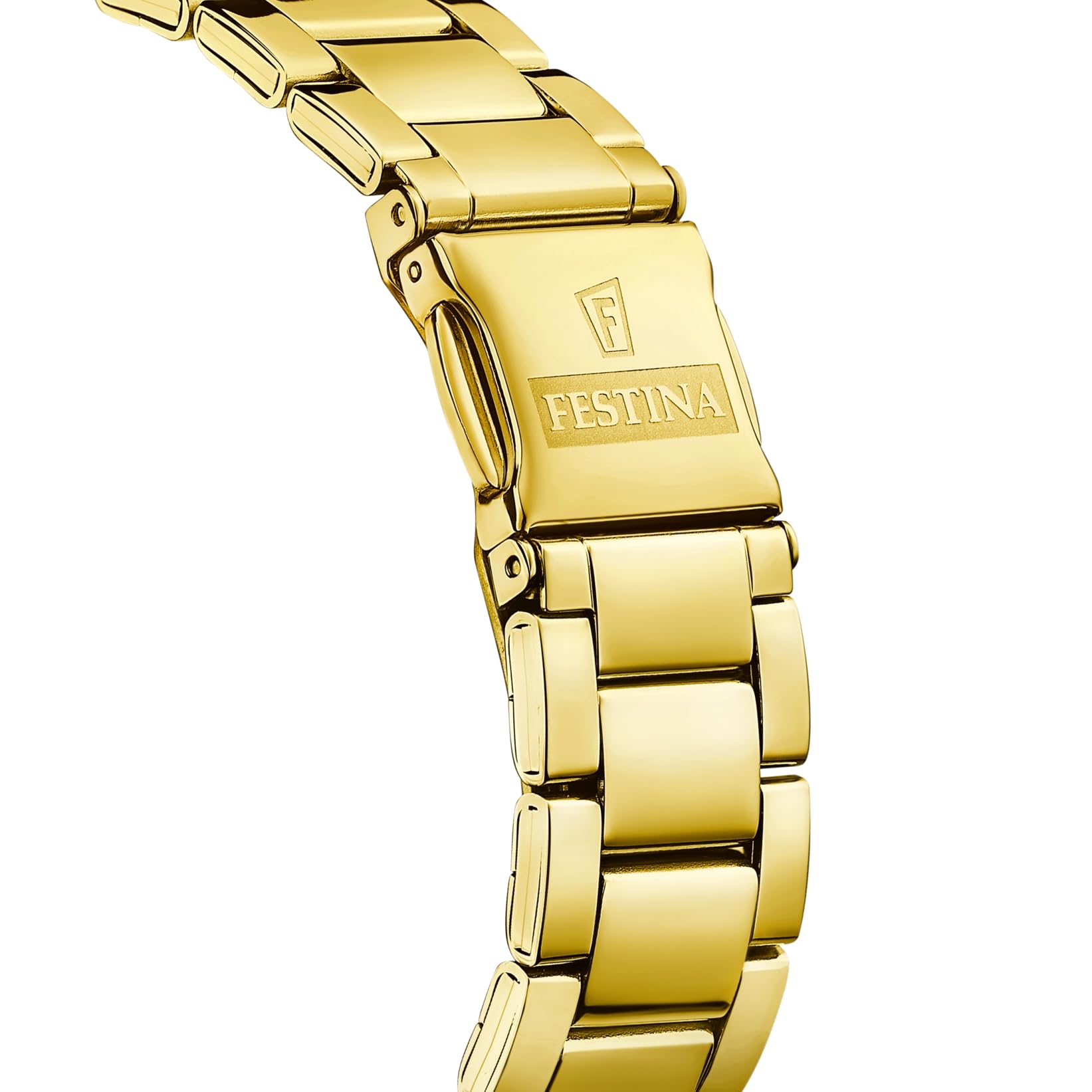 Festina Orologio Donna Analogico Acciaio Inossidabile 316L Oro - Quarzo - Vetro minerale alta resistenza - Impermeabile 5 ATM F20640/9 - Boyfriend Collection