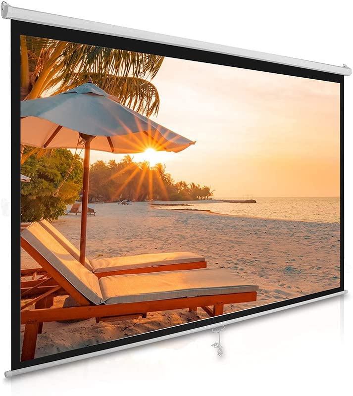 Image of Royality Industries Autolock /Manual Locking System Projector Screens Size 6Ft. (Width) x 4Ft.(Height)-84'' Inch Diagonal in 4:03 Aspect Ratio, Support HD,3D & 4K Technology