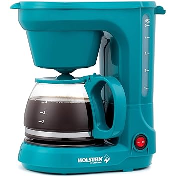 Holstein Housewares HH-0914701E 6 Cup Coffee Maker 6, Teal