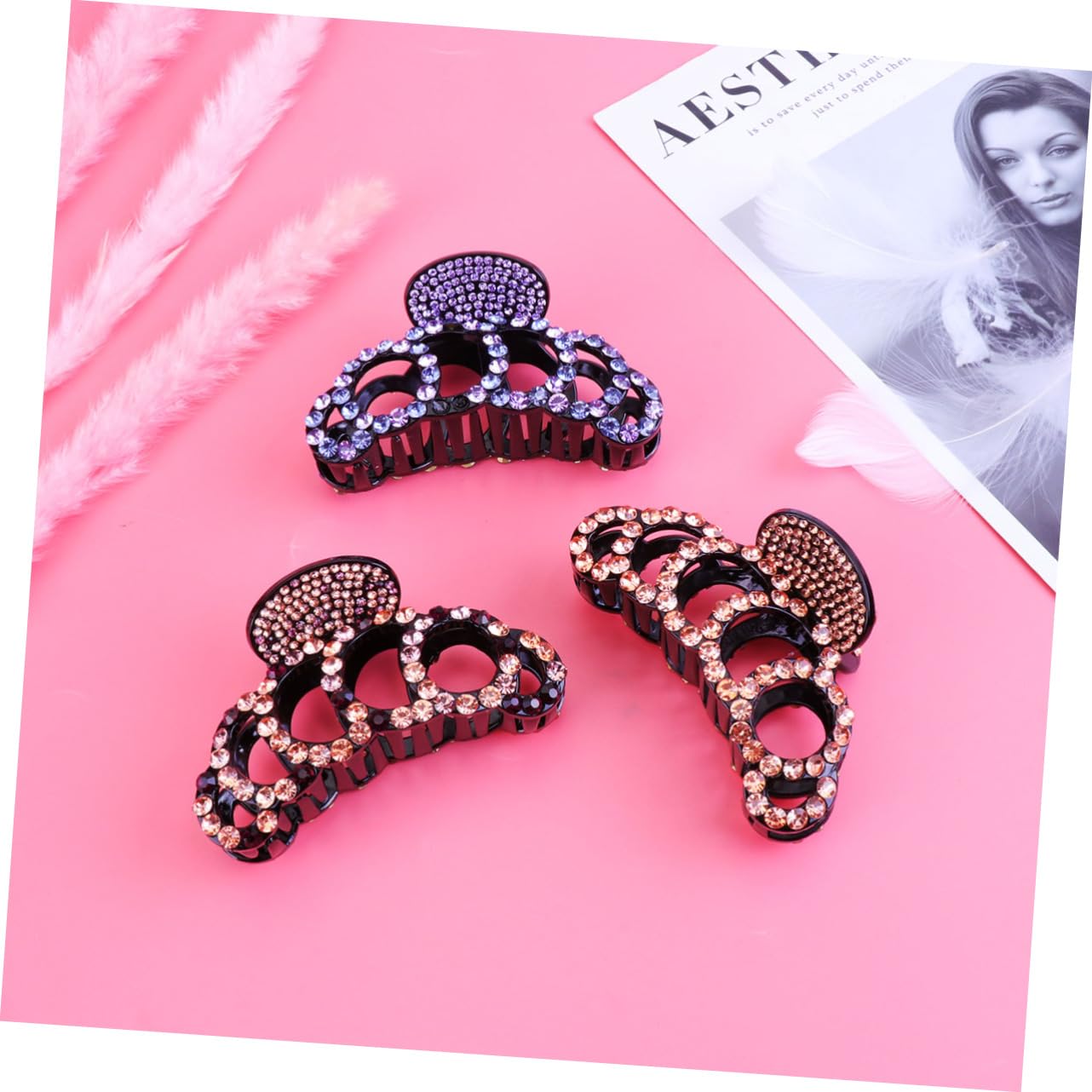 MAGICLULU 6 Stk modischer Pferdeschwanz-Clip hair accessories for haarspange für sehr dickes haar Halteklammern für Haare Hochzeitshaarspangen für Bräute Haarklammer Haarnadeln Mädchen