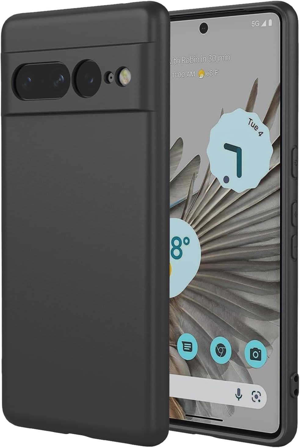 Case for Pixel 7 Pro Google 7 Pro Liquid Silicone Phone Case Soft Microfiber Lining Anti-Scratch Shockproof Protective Phone Cover for Google Pixel 7 Pro,*Pink*