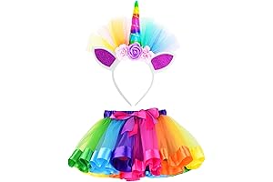 Sparkling Unicorn Headband and Tutu Set for Little Girls