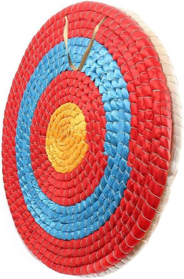 Handmade Archery Target | Traditional Straw Outdoor Practice | Recurve & Compound Bow | Clear Scoring Design | Easy to Carry | 3D Archery & Bow Hunting | Various Sizes Av - 55cm 2 Layer