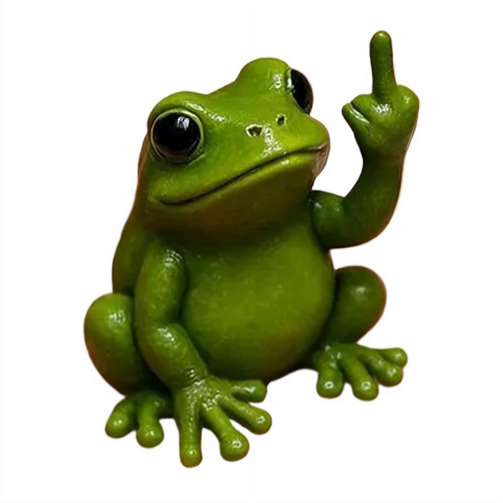 Figurine D’animal Humoristique En Résine - Doigt D’honneur Marrant - Décoration Bureau Ou Intérieur - Cadeau Décalé