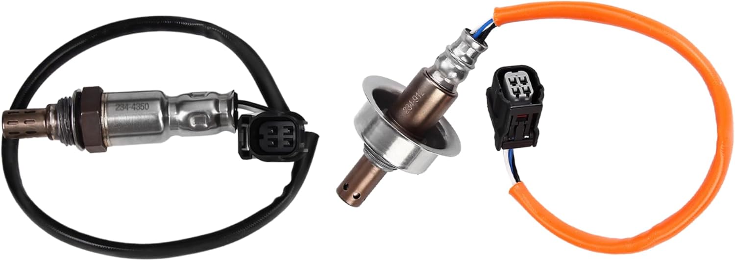 O2 Oxygen Sensor Upstream and Downstream Fits for Honda Civic 1.8L L4 2007 2008 2010 2011 Replace 234-9124 234-4350 2PCS