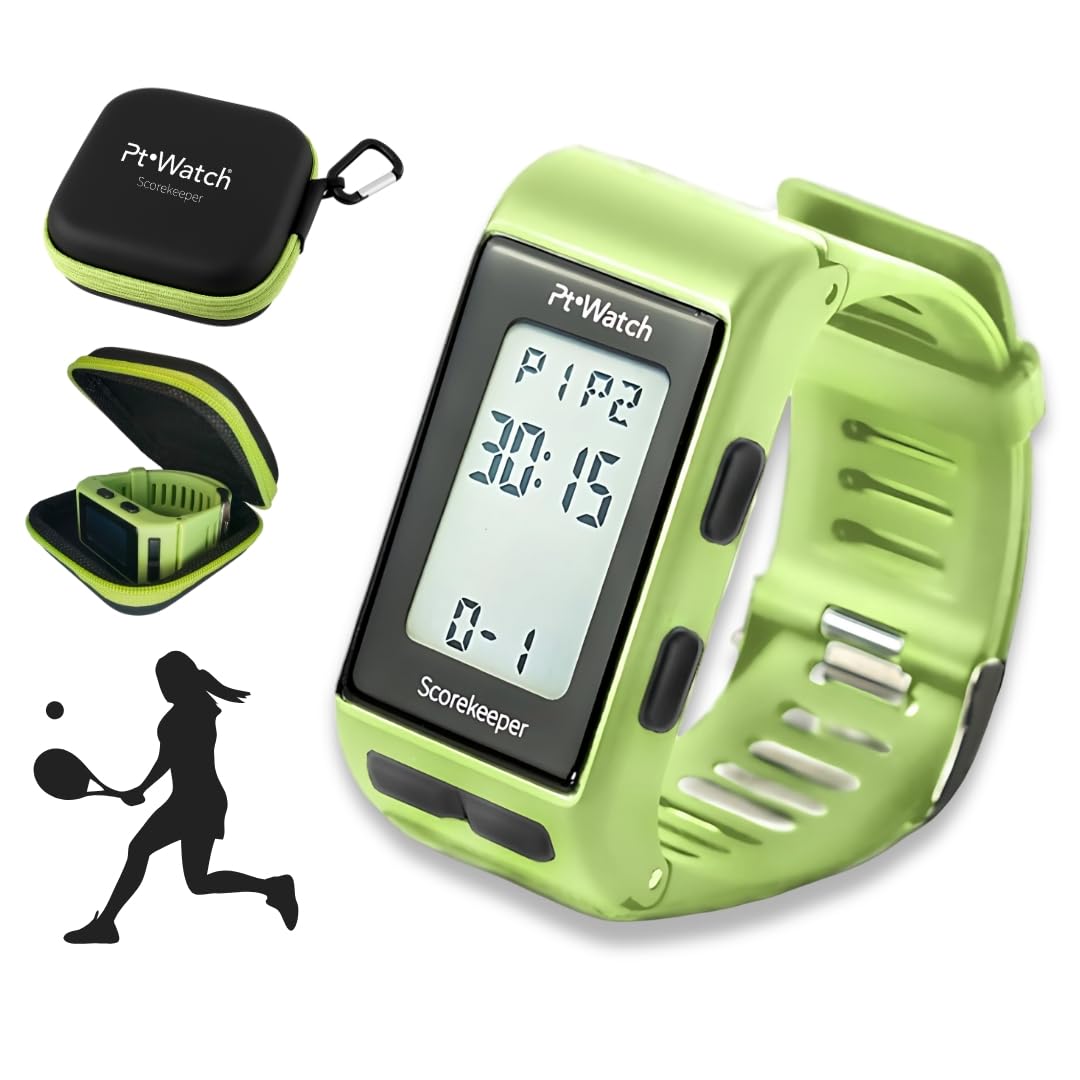 Pt Watch Orologio Padel Contapunti da Polso per Padel e Tennis – Cronometro Digitale, Allarme, Resistente all’Acqua