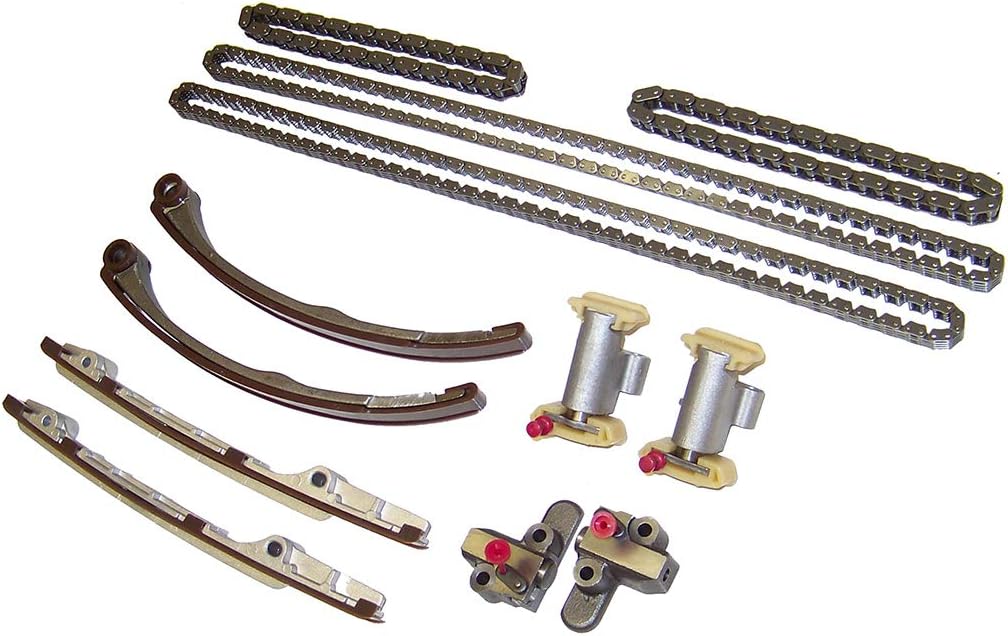 DNJ TK4163 Timing Chain Kit for 2001-2010 Ford, Jaguar, Land Rover, Lincoln LR3, LS, Range Rover 3.9L-4.4L V8 32V DOHC 4196cc