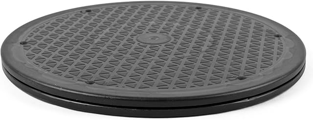 KOMODO 12" Inch multi Purpose 360 degree rotating platform / (300mm) 30 centimetre turntable/for use with TVs, computer monitors, laptop, plants, cake decorating, hifi speakers - lazy susan