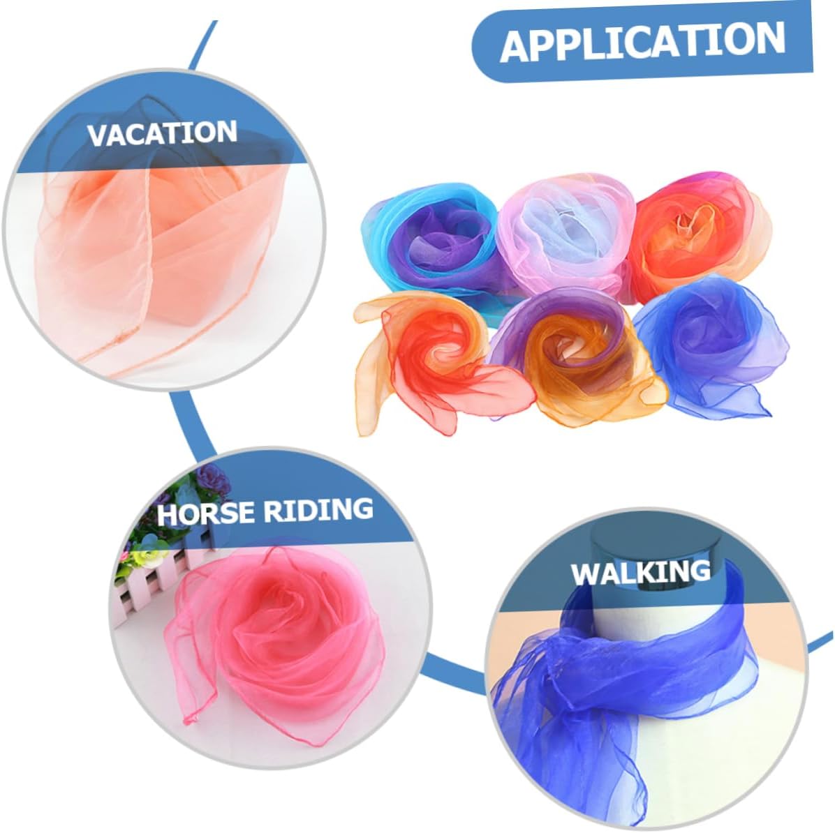 VALICLUD 12pcs Boys and Girls Play Scarves Juggling Dance Chiffon Scarves for Boys Girls Random Color