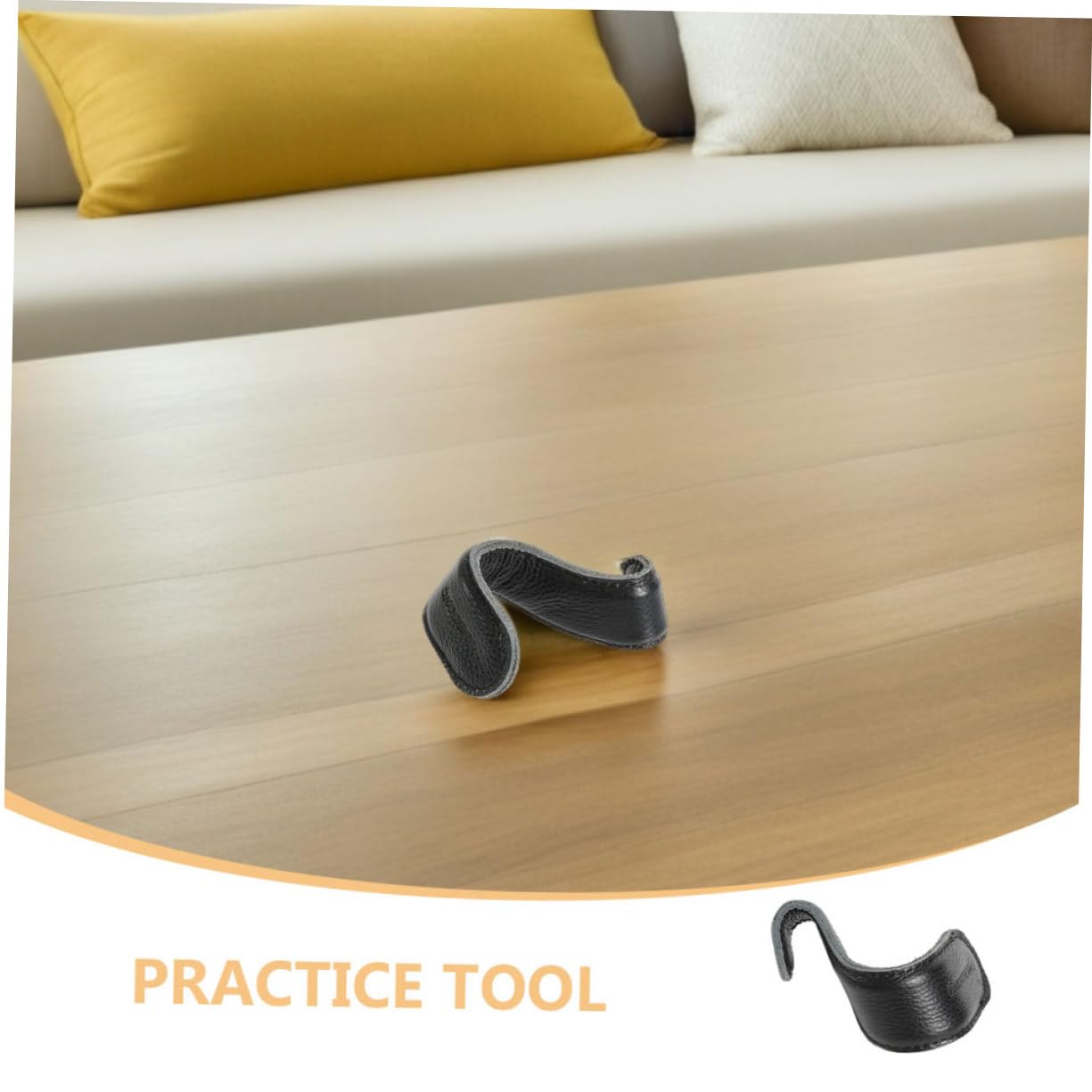 ibasenice Correa de Cuero Negro para Empuñaduras de Trombón en Forma de S Protector de Mano Cómodo para Práctica y Soporte del Deslizamiento en Instrumentos Musicales