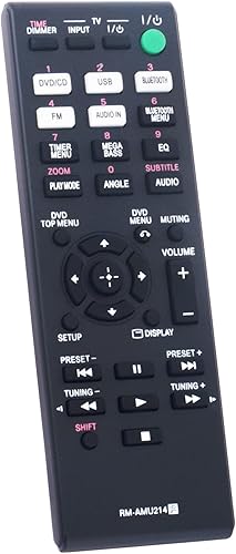 Miniatura 2 de Allimity RM-AMU214 RMAMU214 - Control remoto de repuesto compatible con Sony CMT Series Mini HiFi Component System CMT-SBT40D HCD-SBT40D SS-SBT40D