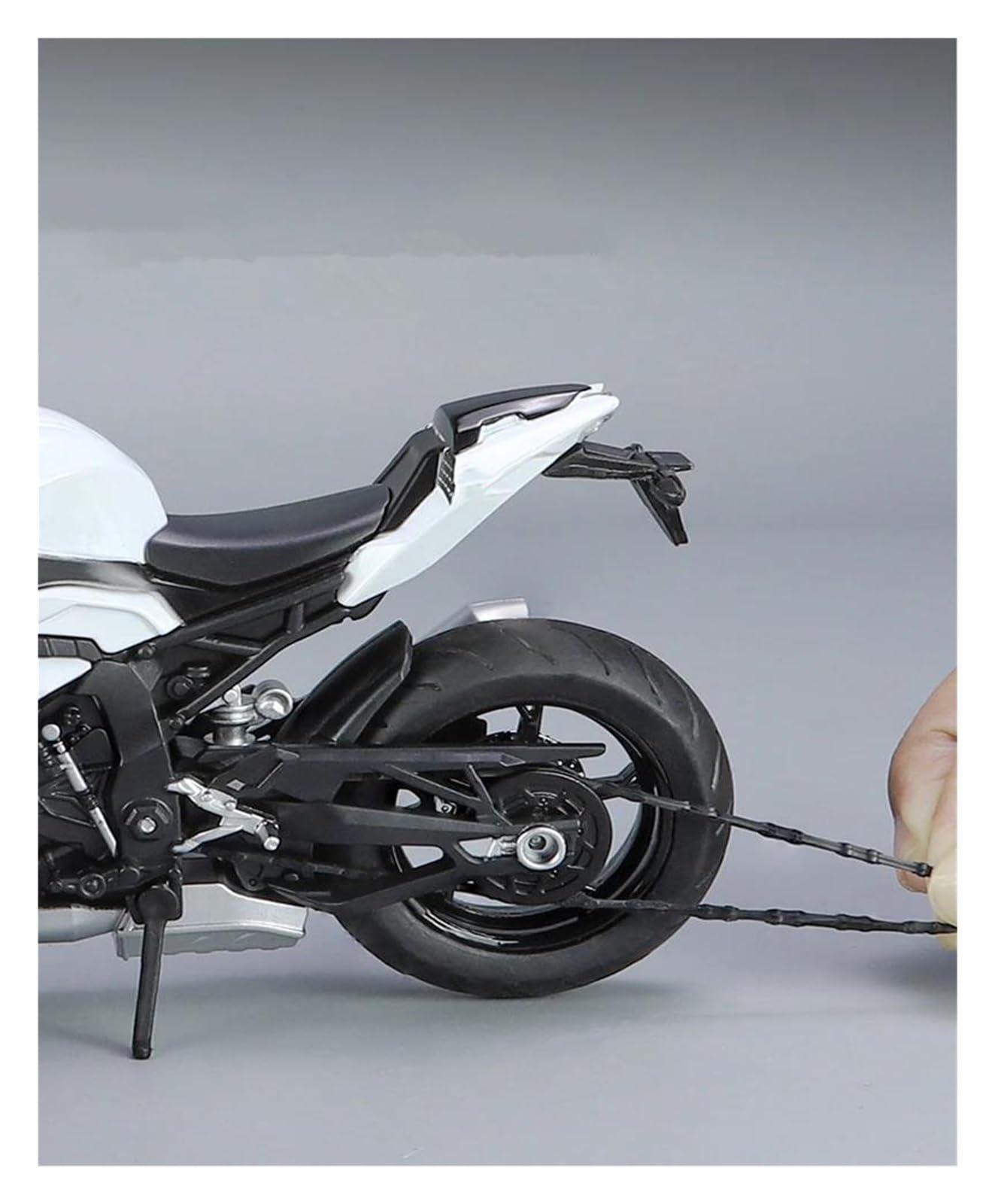 Modellino Moto Miniatura per BM&W S1000RR S 1000 RR Modello in Metallo Pressofuso per Motocicletta(Nero)