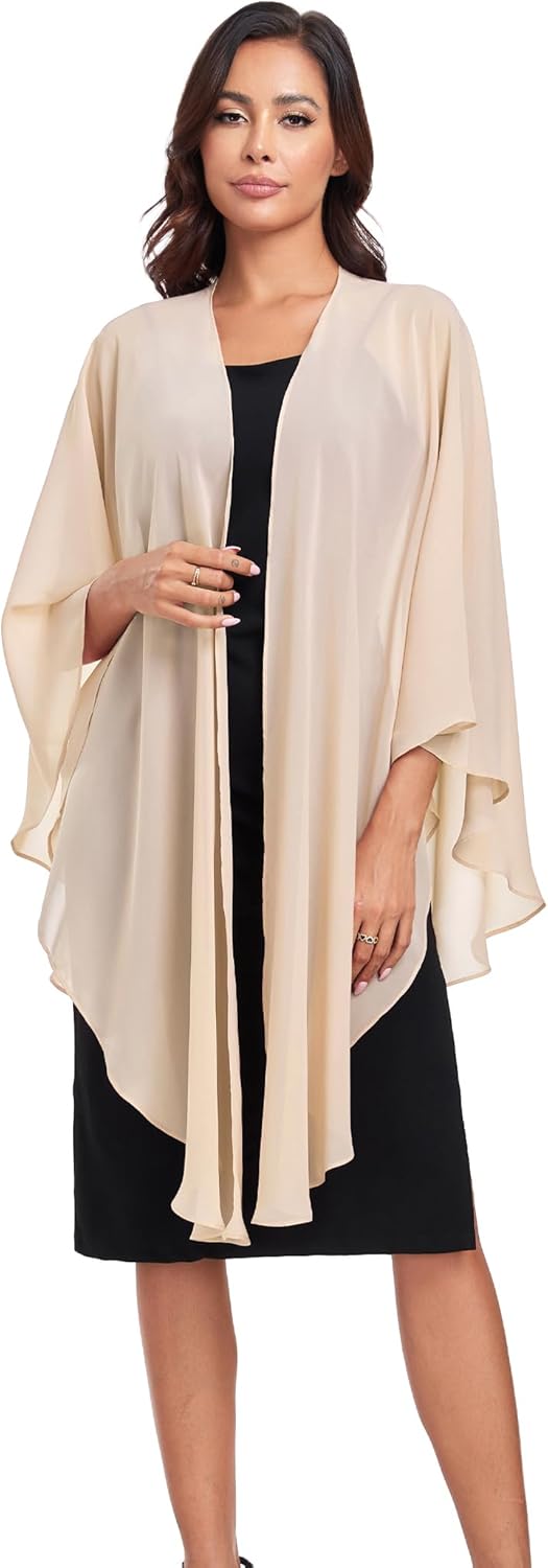 Shawls Wraps for Evening Wedding Party Chiffon Scarf Soft Bridal Wraps Wedding Guest Shawl Coverage - Image 5