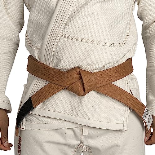 Sanabul Vintage Series Brazilian Jiu Jitsu Bjj Pro Belts, With Sleeve Bar For Ranking Stripes, Ibjjf Competition Approved (A3, Vintage Brown) #TOP1