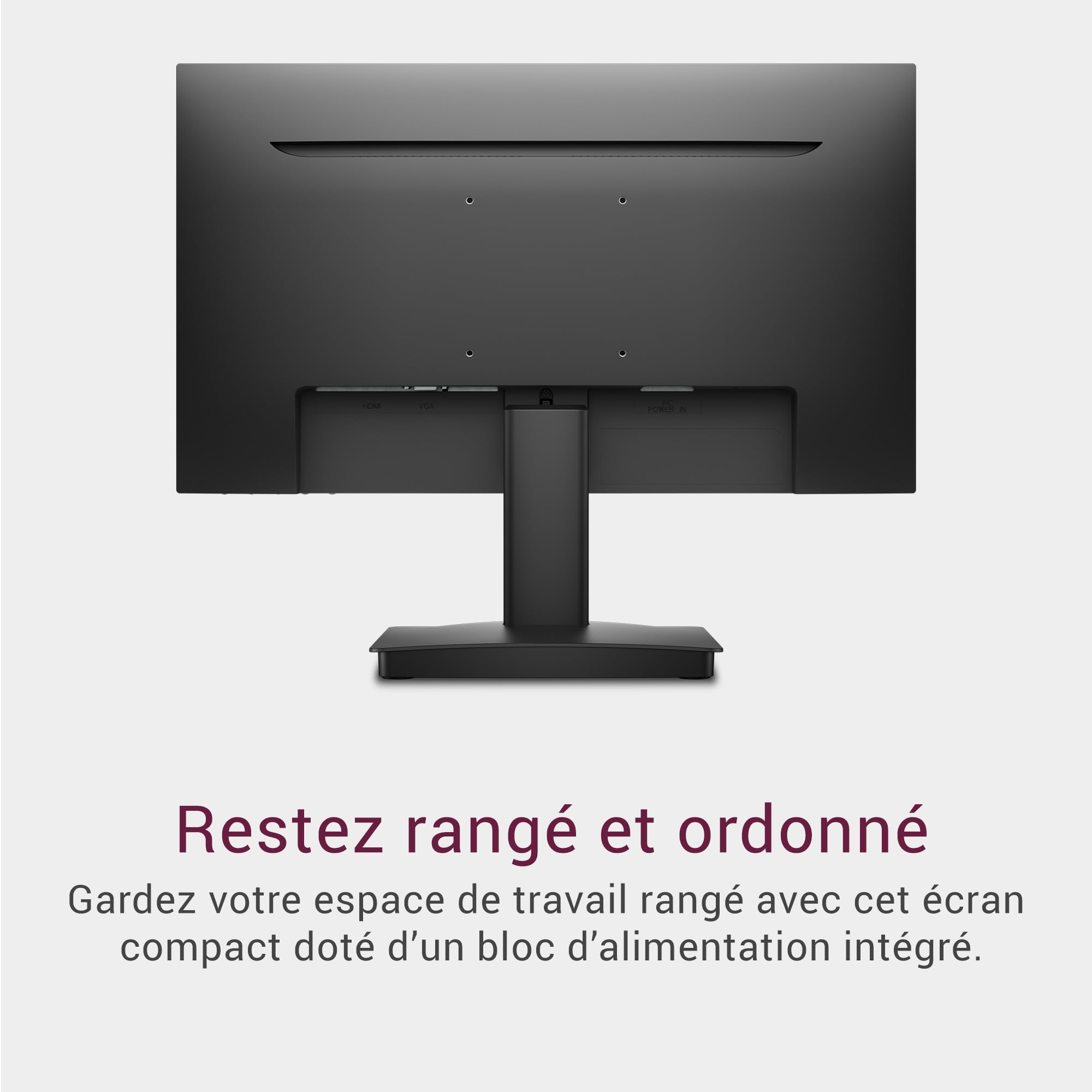 Dell 22 Écran PC - SE2225HM, Full HD (1920x1080), 100Hz, VA, 5ms, VESA (100x100mm), HDMI, VGA, Garantie 3 Ans, Noir