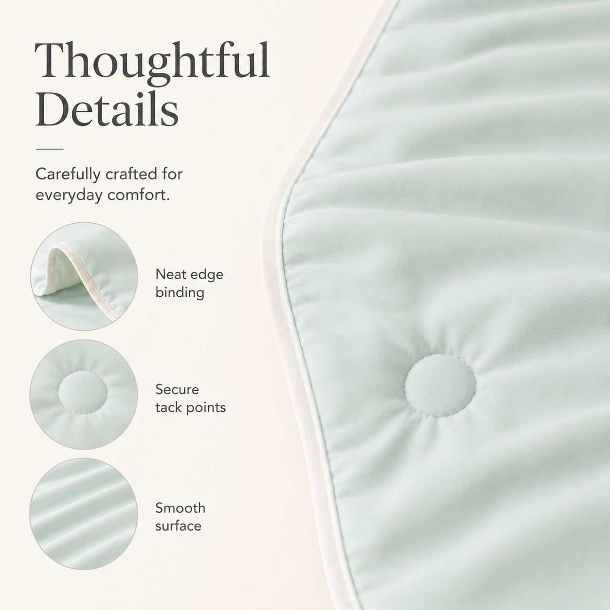 ECOCOTT Cooling Comforter for Hot Sleepers King Size, Q-Max 0.45 Lightweight Breathable Cooling Blanket for Night Sweats, Soft Double-Sided Summer Bedding Comforter, Blue&Grey 108"x90"