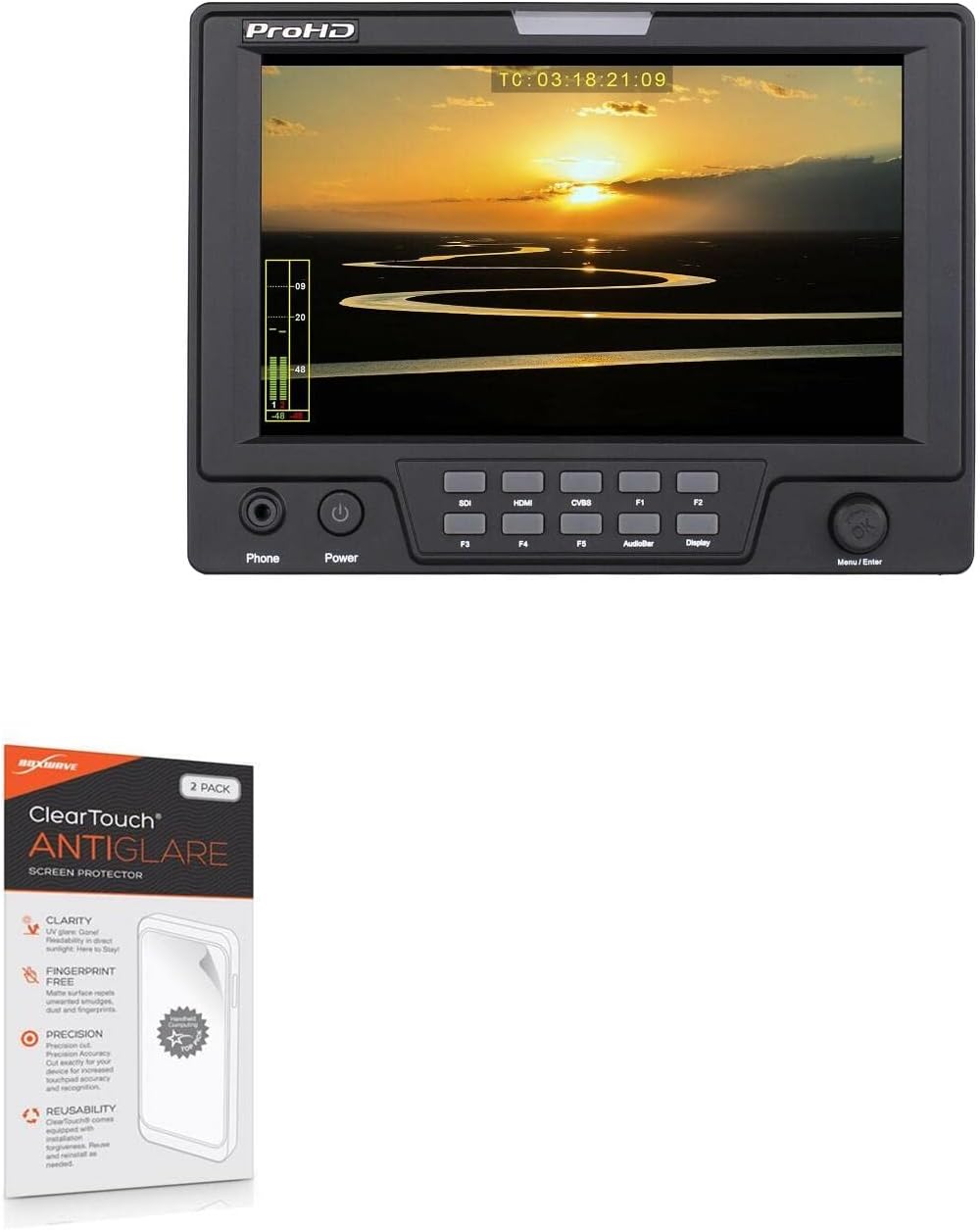 BoxWave Screen Protector Compatible with JVC DT-X71HP - ClearTouch Anti-Glare (2-Pack), Anti-Fingerprint Matte Film Skin