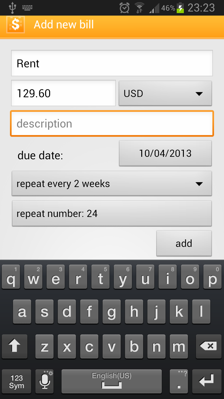 Bills Agent and Reminder - App on Amazon Appstore