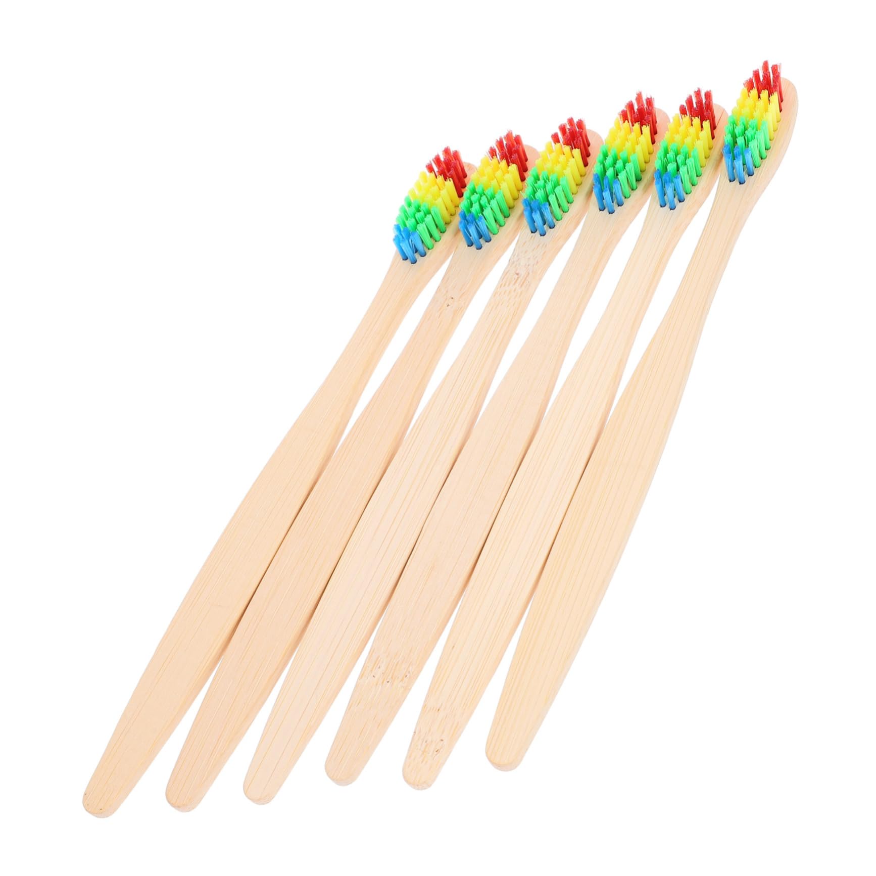 Healeved 30stücke Teiliges Aus Bambuszahnbürsten Mit Sanften Borsten Für Effektive Zahnpflege Umweltfreundliche Reisezahnbürsten Regenbogenfarben Für Haushalt Und Unterwegs