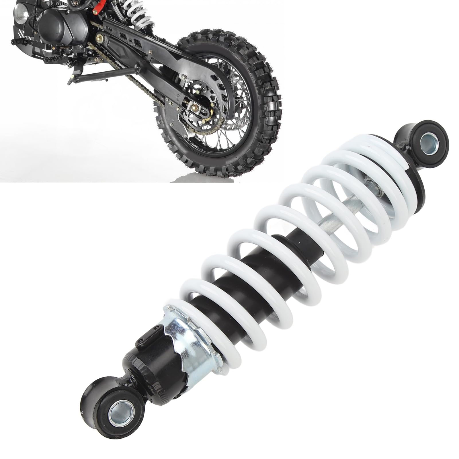 Amortyzator Sprężynowy Amortyzatora 230 Mm Odległość Otworu z regulacją Tłumienia Amortyzator Sprężynowy Zawieszenia dla 50cc 70cc 90cc 110cc Dirt Pitbike