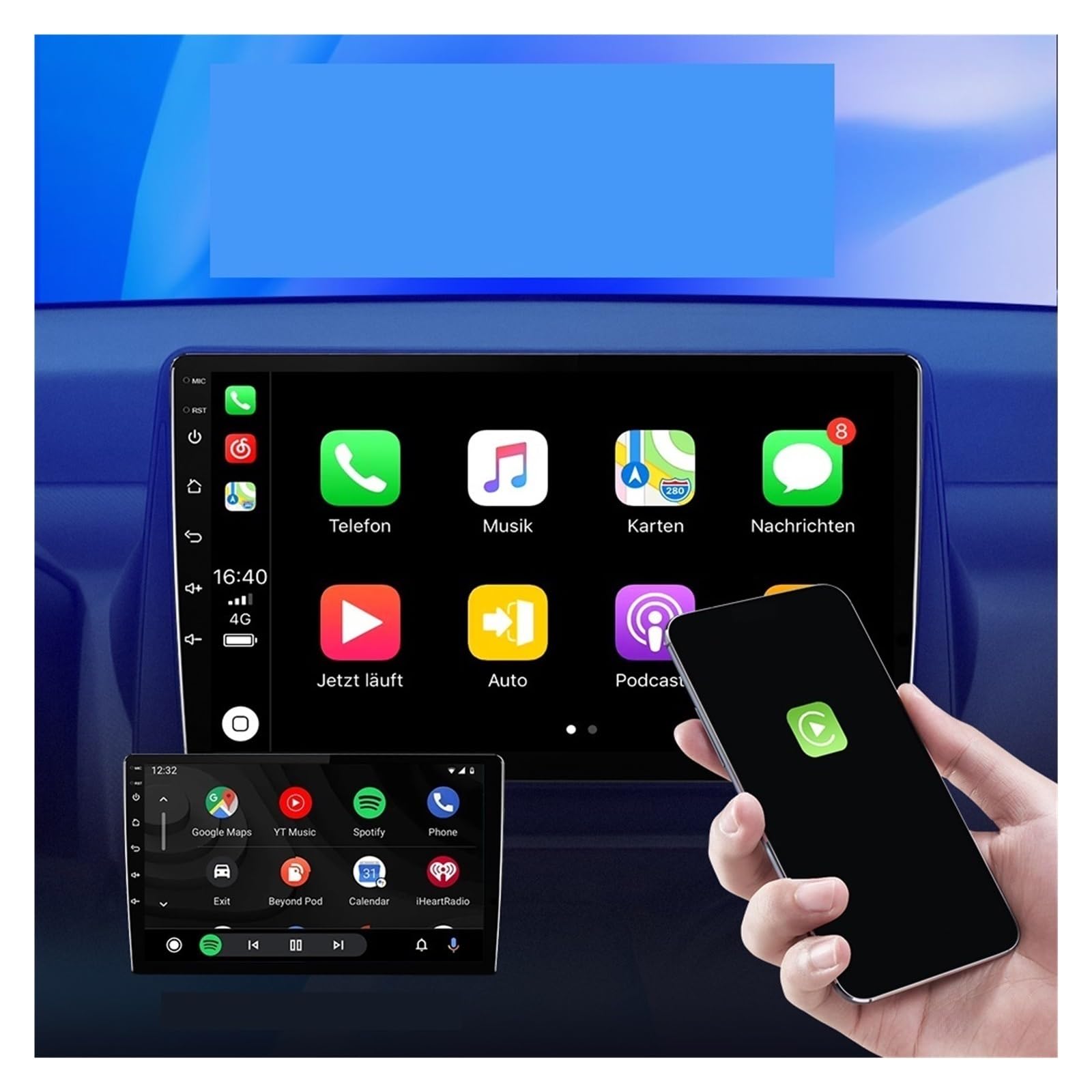 Nawigacja satelitarna Nawigacja GPS Stereo Audio Video Akcesoria Odtwarzacz(T3 1G 16G)