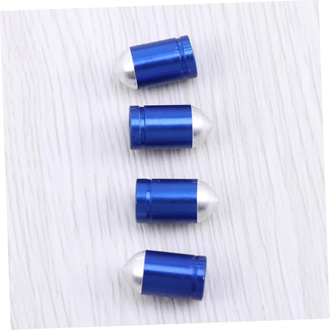 Tapones de válvula para bici de aleación de aluminio 4 pzas miniatura 2