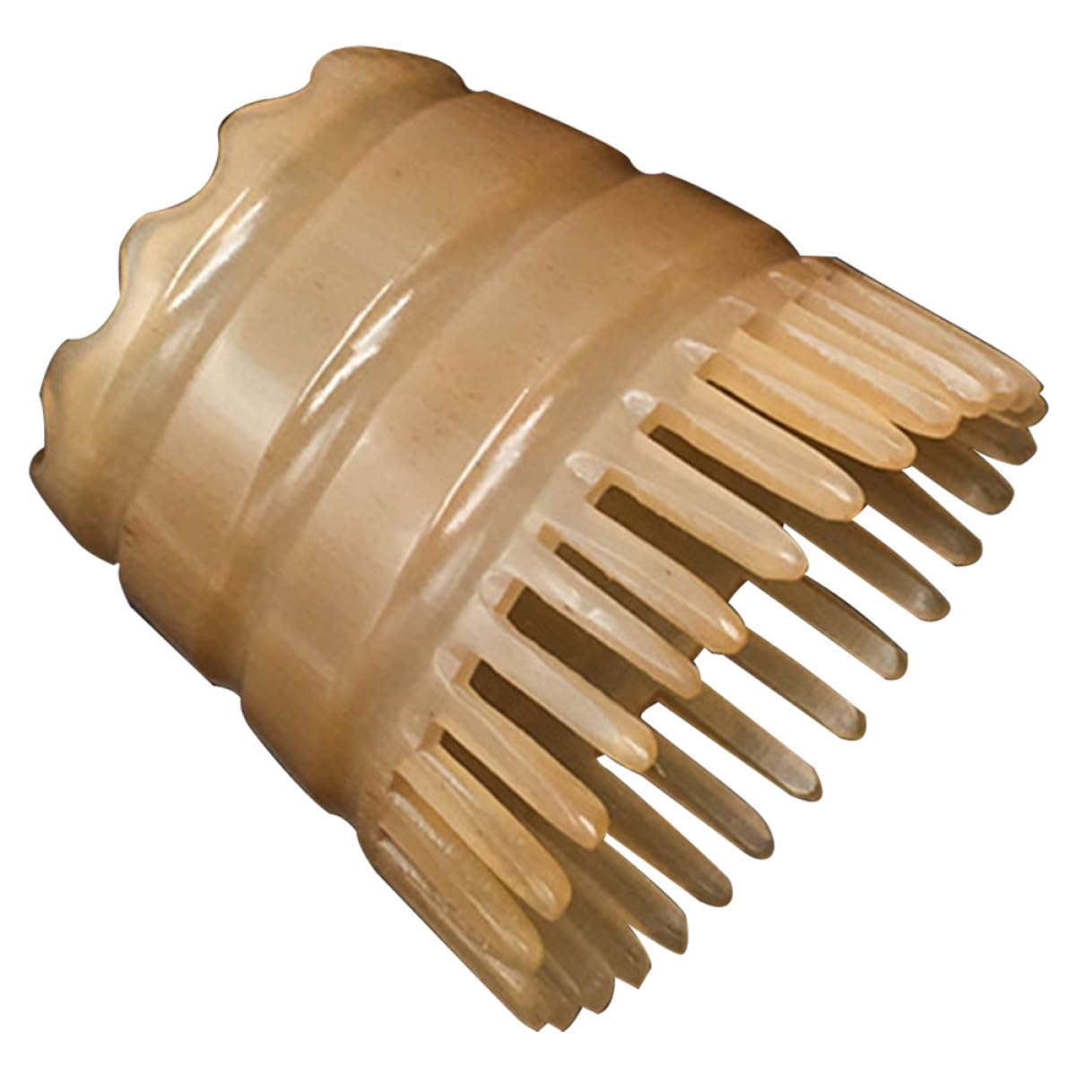 Cepillo Cabello de Cuerno Natural, Masajeador de Cuero Cabelludo | Peine de Masaje, Color Aleatorio, Plástico, Herramienta Manual para Peinar y Alisar