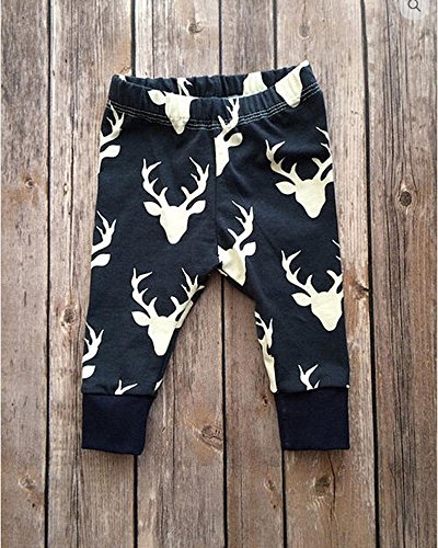 Toddler Infant Baby Boys Deer Long Sleeve Hoodie Tops Sweatsuit Pants Outfit Set, Grey&Blue, 12-18 Months